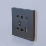 SUVD USB ба TypeC /саарал, шилэн загвар/