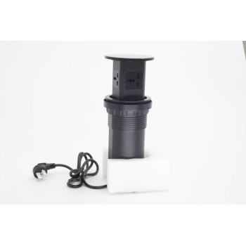 Тавилганы далд суурьладаг розетка /4 гаралттай хар/